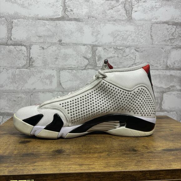 Supreme Nike Air Jordan 14 Retro Sneakers 2019 White Chrome Size 10 BV7630-106 main image 6